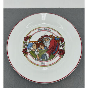 Corelle by Corning * 1991 Happy Holidays * 10" Collector Plate Santa * VINTAGE*